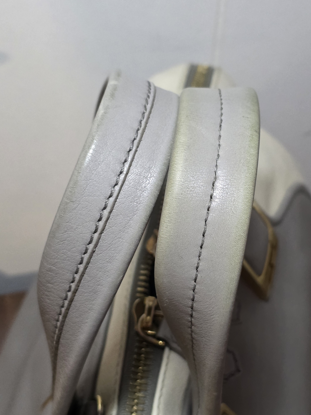 Beautiful Fendi Chameleon Satchel in a highly versatile, neutral colorblock. - Picture 11 of 16